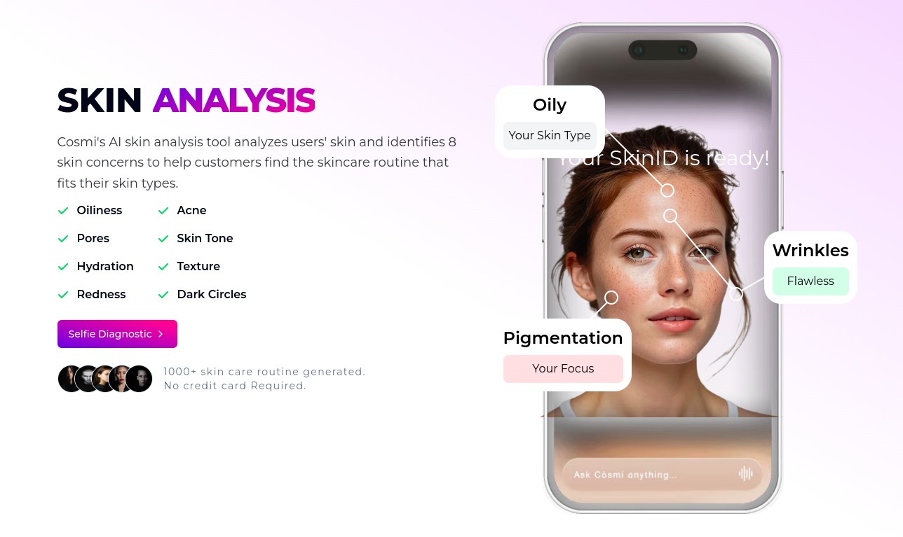 Cosmi Skin Analysis Banner